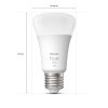 Philips Hue White LED E27 9,5 Wat 2700 Kelwinów 1050 Lumenów