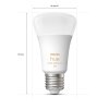 Philips Hue White Ambiance LED E27 6 Wat 2200 - 6500 Kelwinów 570 Lumenów