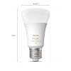 Philips Hue White Ambiance LED E27 8 Wat 2200 - 6500 Kelwinów 806 Lumenów