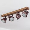 Herford Lampa Sufitowa Ciemne drewno, Rdzawy, 4-punktowe