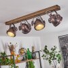 Herford Lampa Sufitowa Ciemne drewno, Rdzawy, 4-punktowe