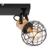 Globo LACKY Lampa Sufitowa Jasne drewno, Czarny, 2-punktowe