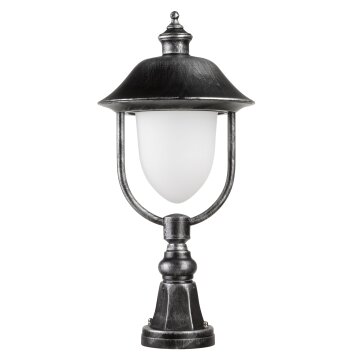 LCD Nabburg Lampa na cokół LED Czarny, Srebrny, 1-punktowy