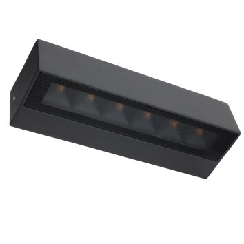 LCD Luisenfels Zewnętrzny kinkiet LED Czarny, 2-punktowe