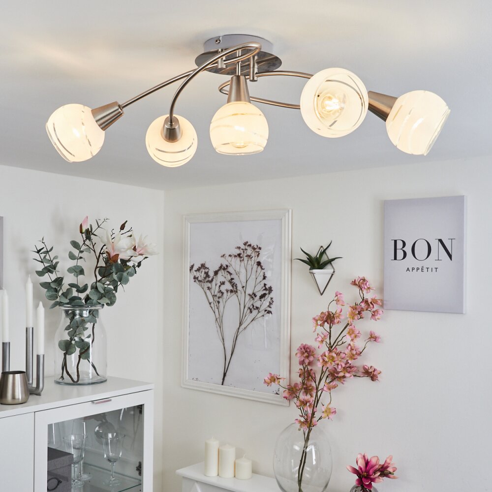 Warga Lampa Sufitowa Nikiel matowy, 5-punktowe main product photo