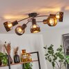 Tarasp Lampa Sufitowa Czarny, 5-punktowe