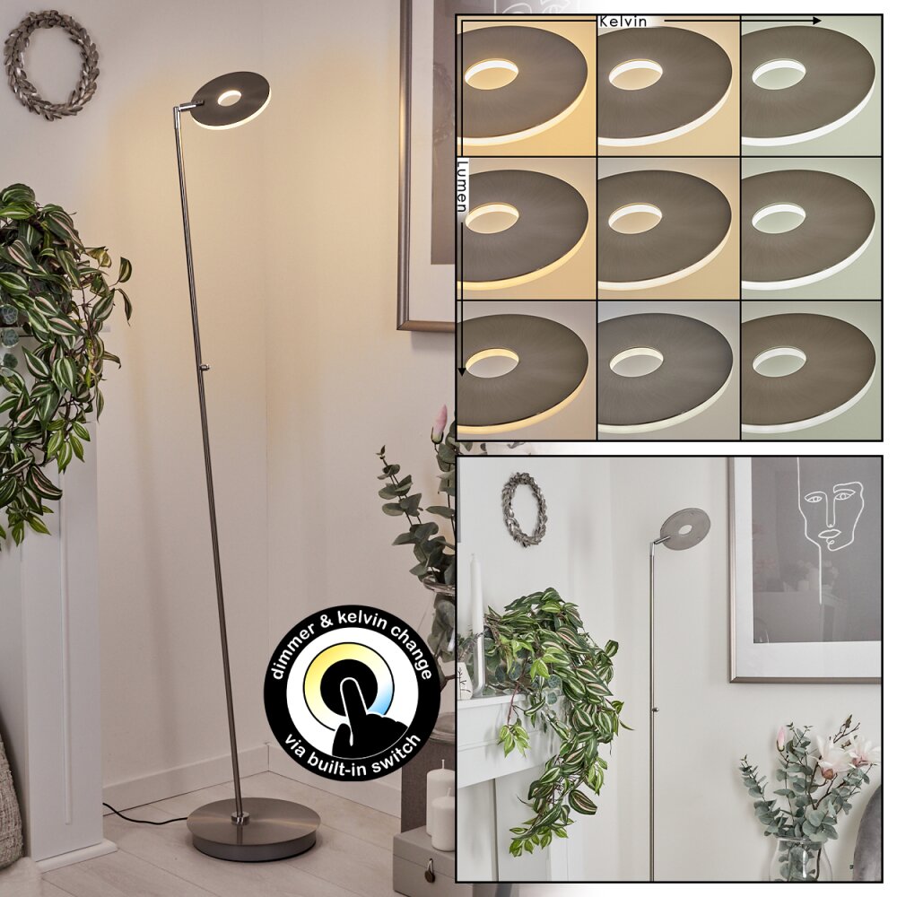 Umag Lampa Stojąca LED Chrom, Nikiel matowy, 1-punktowy main product photo