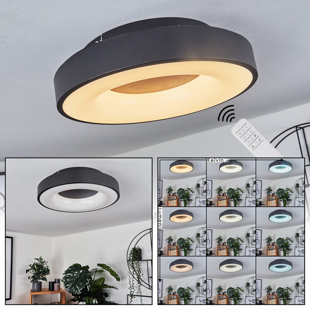 Sachseln Lampa Sufitowa LED Czarny, 1-punktowy main product photo
