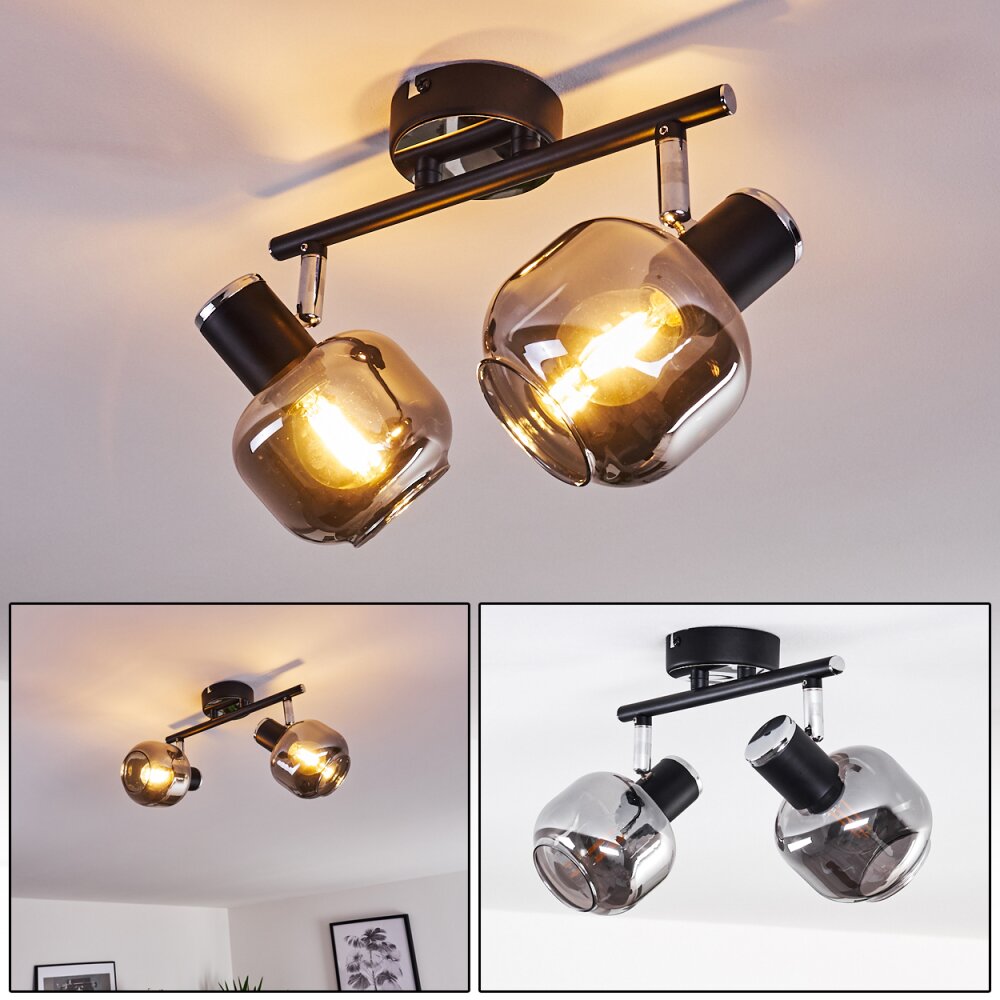 Lexington Lampa Sufitowa Chrom, Czarny, 2-punktowe main product photo