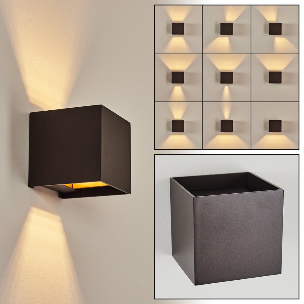 Badajoz Lampa ścienna Brązowy, 1-punktowy main product photo