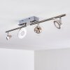 Marsen Lampa Sufitowa LED nikiel matowy, 4-punktowe, Zdalne sterowanie, Zmieniacz kolorów