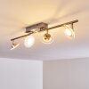 Marsen Lampa Sufitowa LED nikiel matowy, 4-punktowe, Zdalne sterowanie, Zmieniacz kolorów