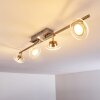 Marsen Lampa Sufitowa LED nikiel matowy, 4-punktowe, Zdalne sterowanie, Zmieniacz kolorów