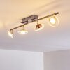 Marsen Lampa Sufitowa LED nikiel matowy, 4-punktowe, Zdalne sterowanie, Zmieniacz kolorów
