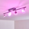 Marsen Lampa Sufitowa LED nikiel matowy, 4-punktowe, Zdalne sterowanie, Zmieniacz kolorów