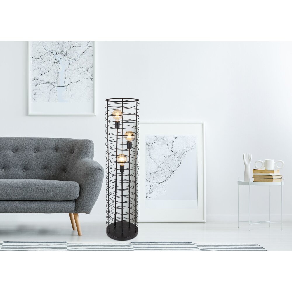 Globo TILLY Lampa Stojąca Czarny, 3-punktowe main product photo