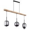 Globo BLACKY Lampa Wisząca kolory naturalne, czarny, 3-punktowe