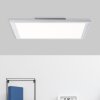 Brilliant Flat Lampa Sufitowa LED Srebrny, 1-punktowy, Zdalne sterowanie