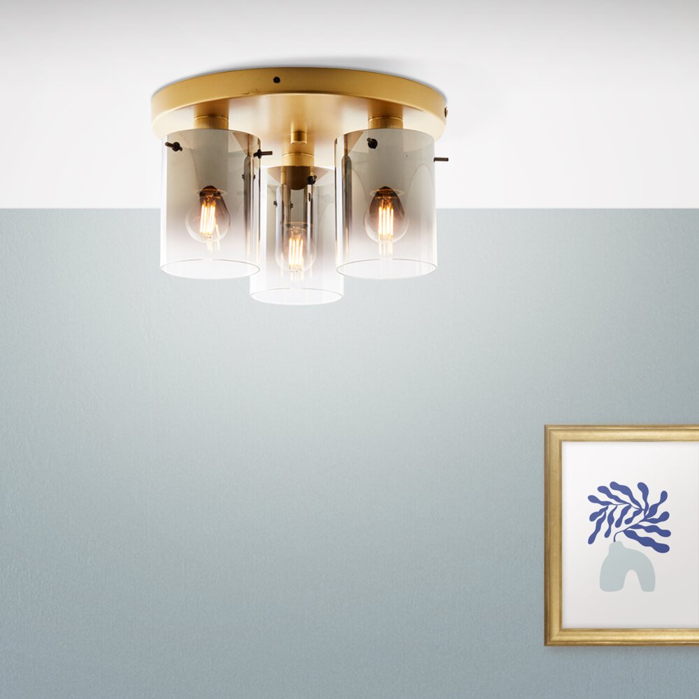 Brilliant Osaki Lampa Sufitowa Złoty, 3-punktowe main product photo