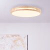 Brilliant Woodbury Lampa Sufitowa LED Jasne drewno, Biały, 1-punktowy