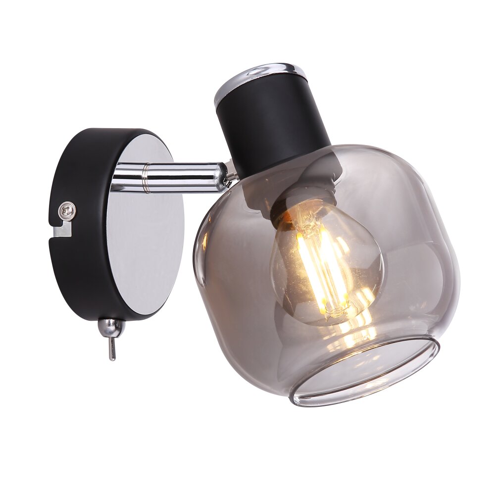 Globo ORNELA Lampa ścienna Czarny, 1-punktowy main product photo
