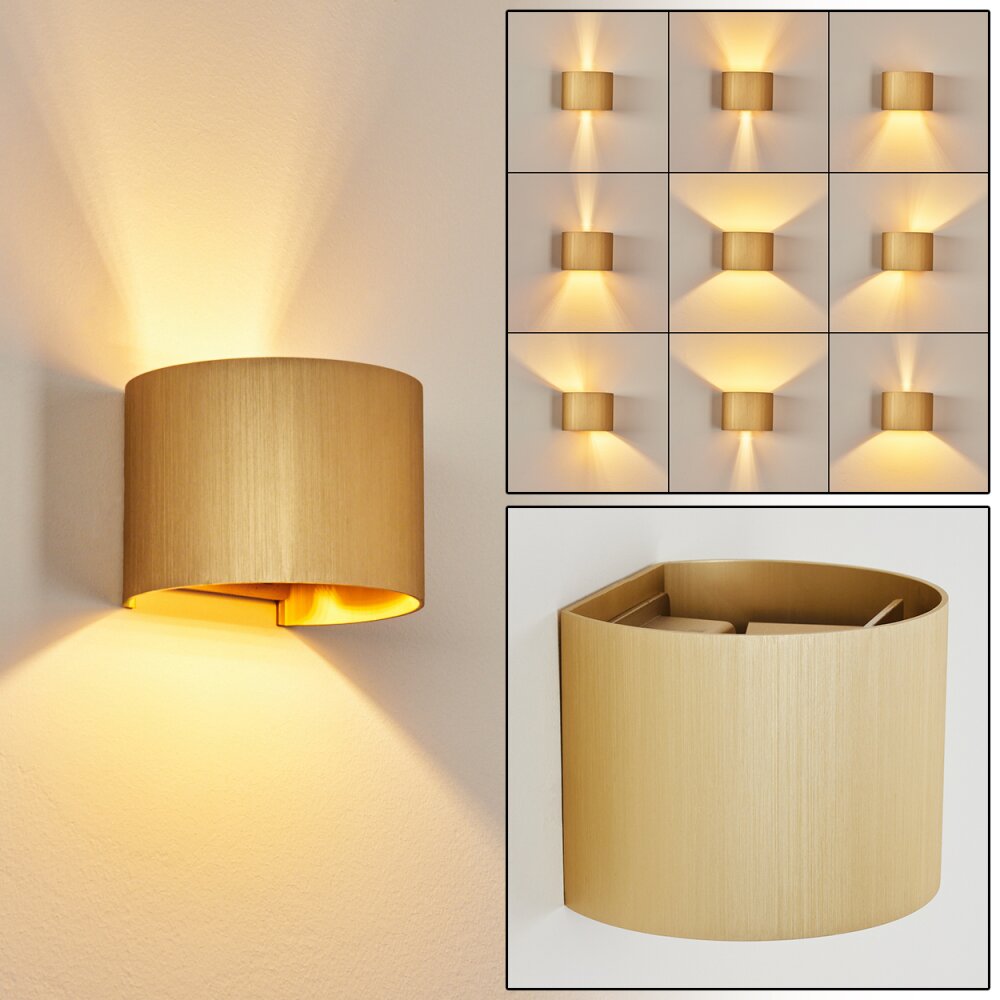 Badajoz Lampa ścienna Złoty, 1-punktowy main product photo