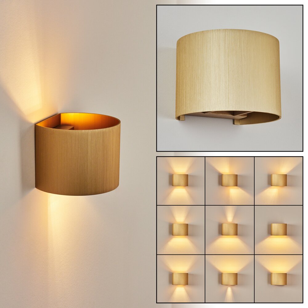 Badajoz Lampa ścienna Złoty, 1-punktowy main product photo