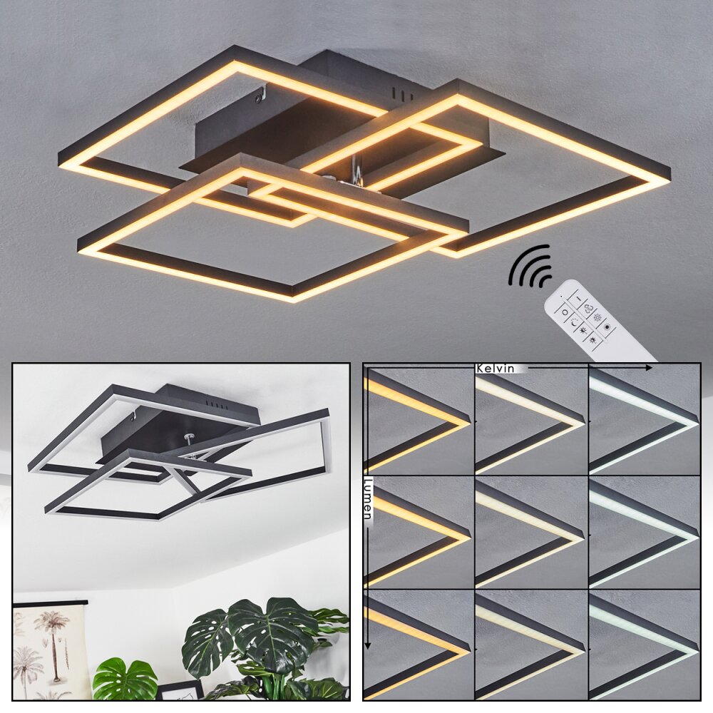 Oberegg Lampa Sufitowa LED Biały, 1-punktowy, Zdalne sterowanie main product photo