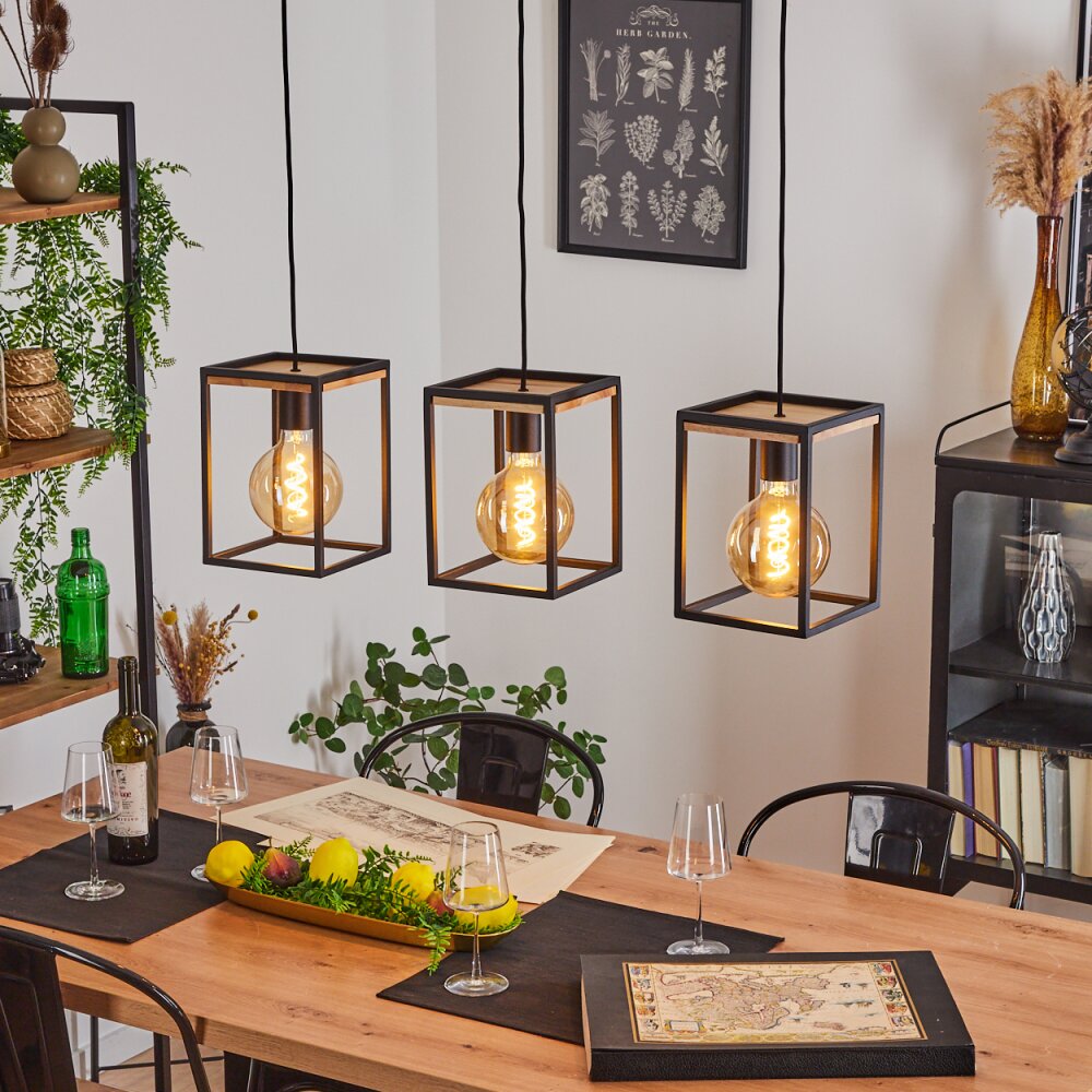 Colebrook Lampa Wisząca Czarny, 3-punktowe main product photo