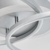 Lithgow Lampa Sufitowa LED Srebrny, 2-punktowe, Zdalne sterowanie, Zmieniacz kolorów