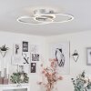 Lithgow Lampa Sufitowa LED Srebrny, 2-punktowe, Zdalne sterowanie, Zmieniacz kolorów