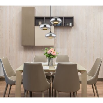 Globo SELLY Lampa Wisząca Czarny, 3-punktowe