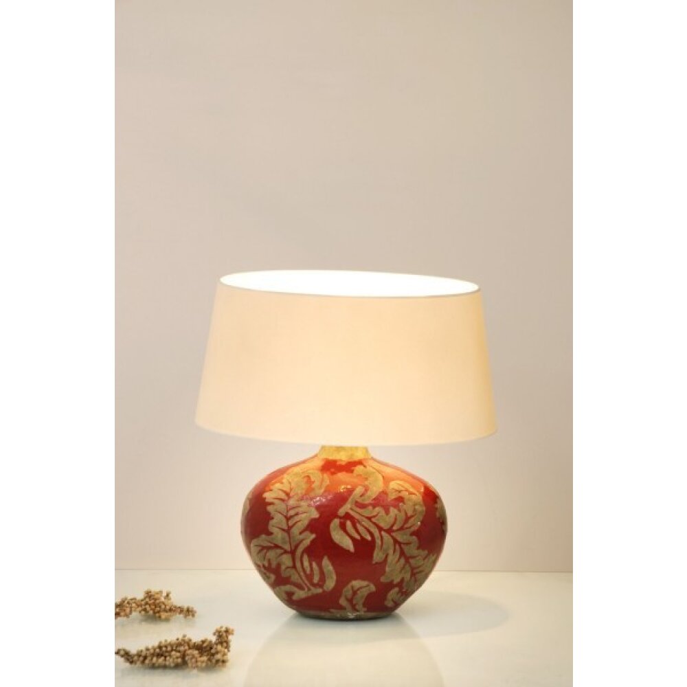 Holländer TOULOUSE OVAL lampa stołowa Beżowy, Czerwony, 1-punktowy main product photo