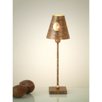 Holländer GANCIO KLEIN lampa stołowa Brązowy, złoty, 1-punktowy