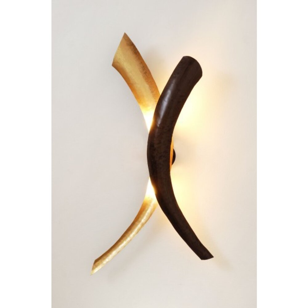 Holländer SERPENTE DUETTO lampa ścienna Brązowy, złoty, Czarny, 2-punktowe main product photo
