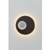 Holländer LUNA lampa ścienna LED Brązowy, Czarny, Srebrny, 1-punktowy