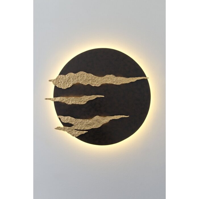Holländer FIRMAMENTO lampa ścienna LED brązowy, złoty, czarny, 1-punktowy