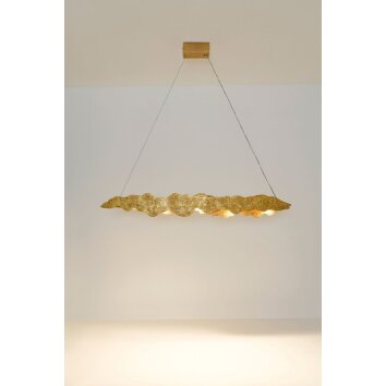Holländer NUVOLA lampa wisząca LED Złoty, 5-punktowe
