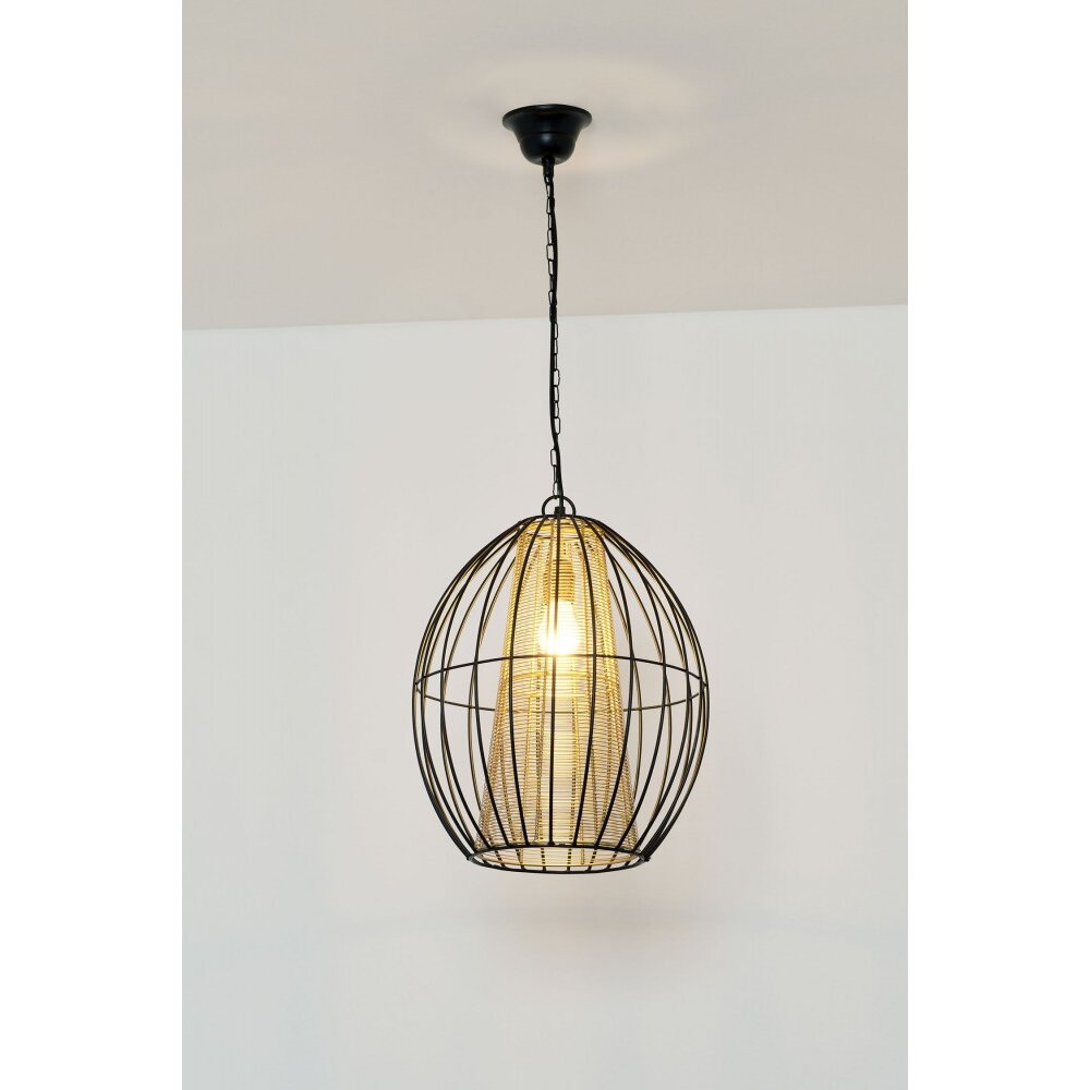 Holländer CAPELLO lampa wisząca Złoty, Czarny, 1-punktowy main product photo