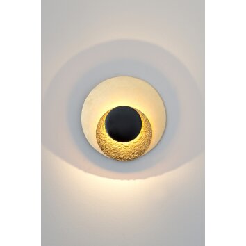 Holländer LABOCCA Lampa ścienna LED Złoty, Czarny, 2-punktowe