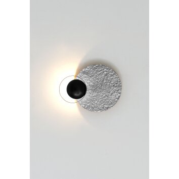 Holländer STARE Lampa ścienna LED Brązowy, Czarny, Srebrny, 1-punktowy