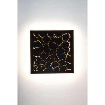 Holländer LARICA Lampa ścienna LED Brązowy, Złoty, Czarny, 1-punktowy