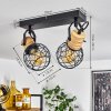 Bridgeport Lampa Sufitowa Czarny, 2-punktowe