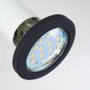 Cabri Lampa ścienna LED Chrom, Czarny, Biały, 1-punktowy
