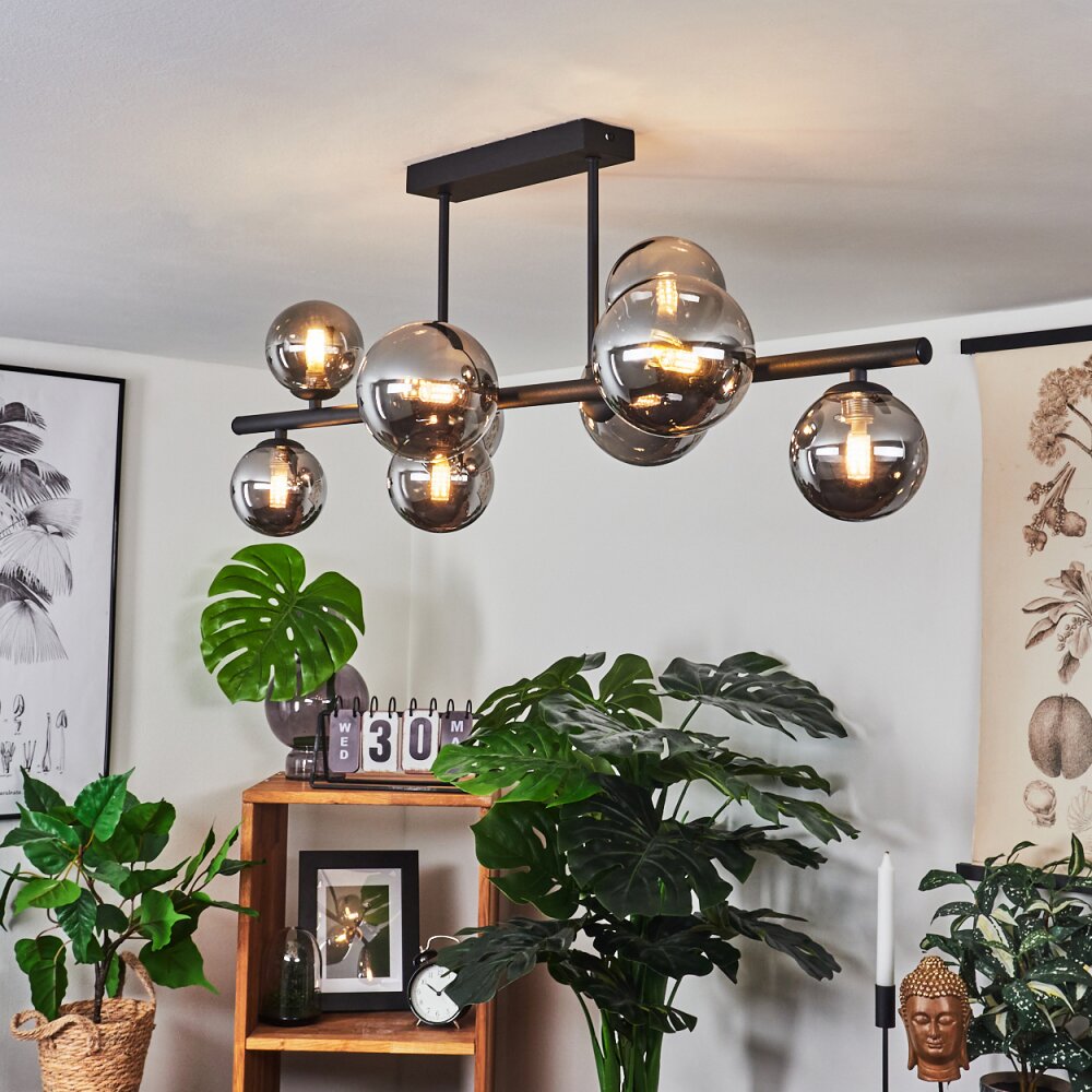 Chehalis Lampa Sufitowa LED Czarny, 9-punktowe main product photo