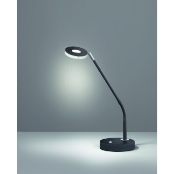 Fischer & Honsel Dent lampka nocna LED Czarny, 1-punktowy