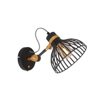 Steinhauer Dunbar Lampa ścienna czarny, 1-punktowy