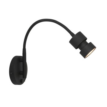 Steinhauer Nové Lampa ścienna czarny, 1-punktowy