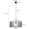 Steinhauer Sparkled Light Lampa Wisząca czarny, 1-punktowy
