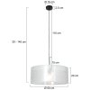 Steinhauer Sparkled Light Lampa Wisząca czarny, 1-punktowy